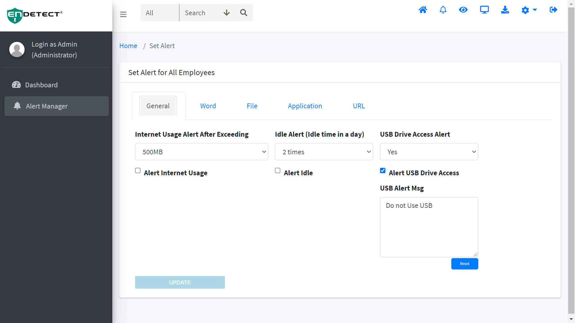EnDetect Cloud Panel Screenshot 4